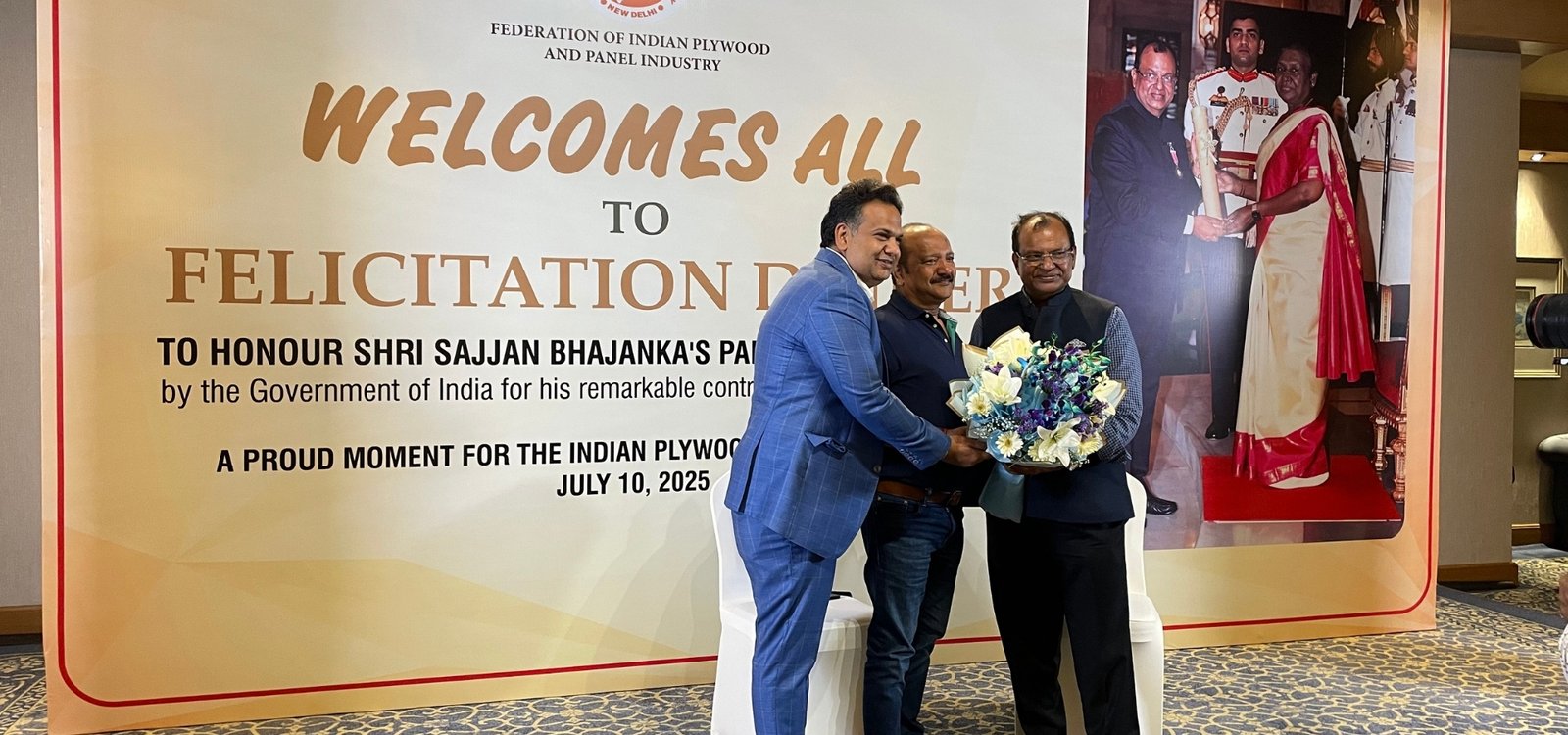 Felicitation of Shri Sajjan Bhajanka