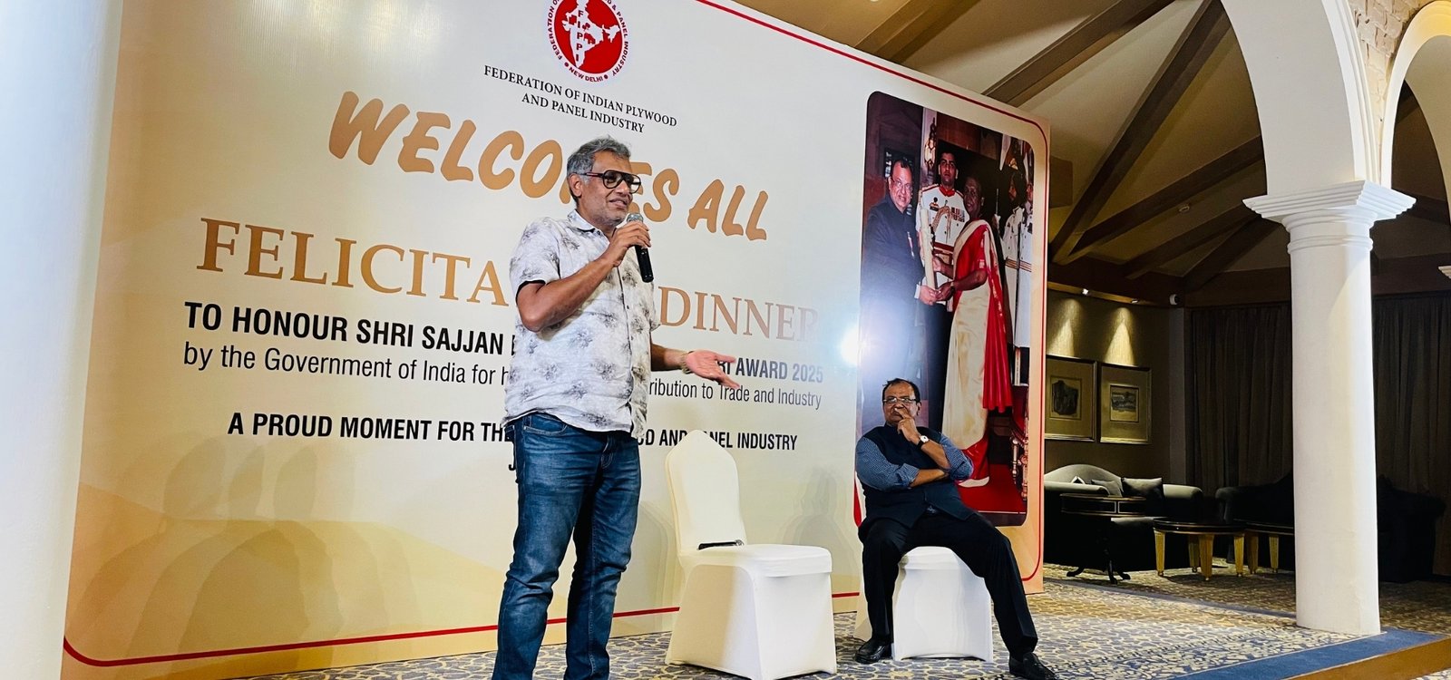 Felicitation of Shri Sajjan Bhajanka