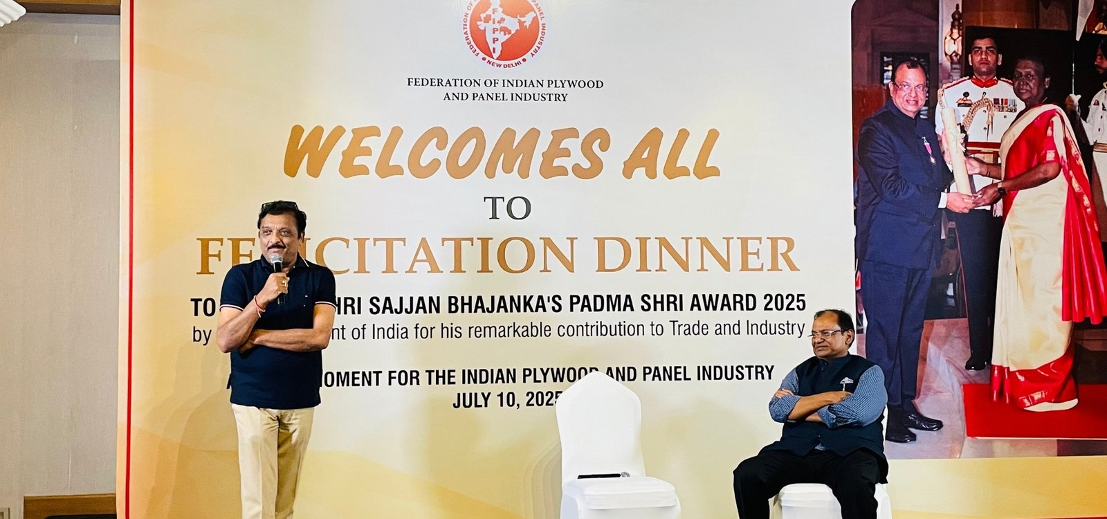 Felicitation of Shri Sajjan Bhajanka